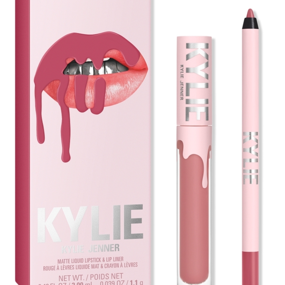 Matte Liquid Lipstick & Lip Liner - Soft Pink